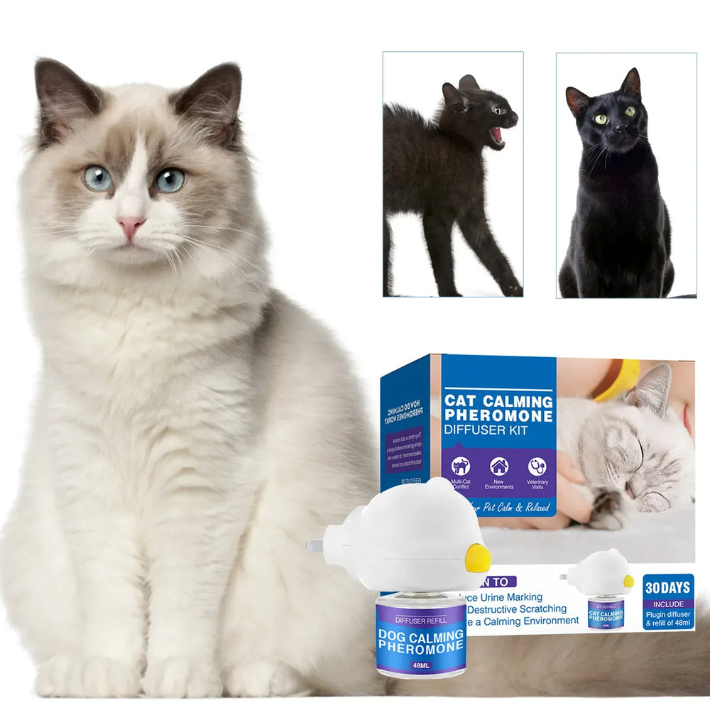 Cat Calming Diffuser Kit - 60 Day Pheromone Stress & Anxiety Relief