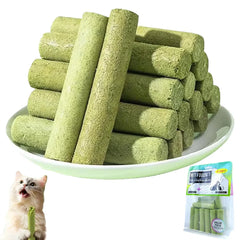 Cat Grass Dental Sticks - 6pc Hairball Control & Teeth Cleaning Chews