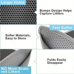 Cat Litter Mat - Waterproof Double Layer Litter Trapping Pad
