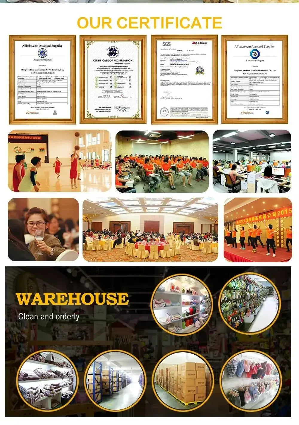 Ceramic Elevated Dog Bowl Stand - 1800ml Double Feeder with Wooden Base