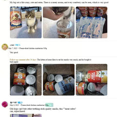 Chanbuni Chicken Cranberry Cat Snacks - Freeze-Dried Meat & Fruit Treats