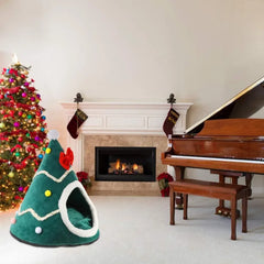 Christmas Pet House - Outdoor Rabbit Habitat Dog Tent Self Heating Cat Bed