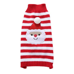 Christmas Pet Sweater - Holiday Themed Dog & Cat Clothing for Small Pets