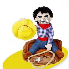 Cowboy Horse Saddle Costume for Pets – Funny Western Outfit for Dogs & Cats