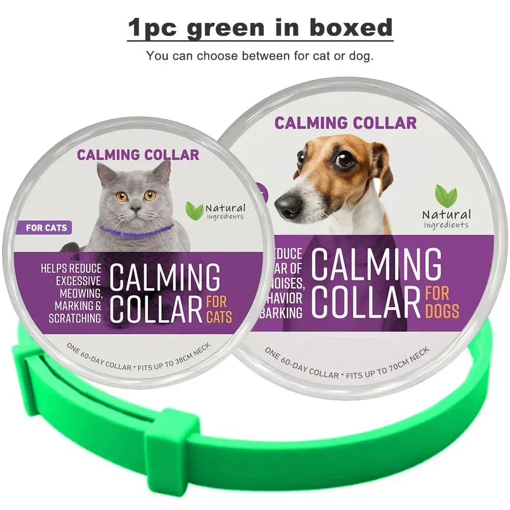 Dog Calming Collar - 60-Day Pheromone Anxiety Relief for Stress & Barking