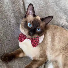 Dog Cat Tuxedo Collar - Wedding Bow Tie Pet Accessory for Special Occasions