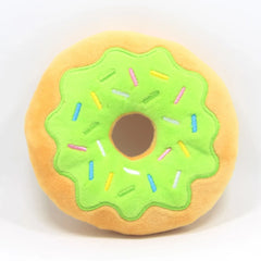 Dog Donut Plush Squeaky Toy | Soft Chew Sound Toy for Puppies & Small Dogs