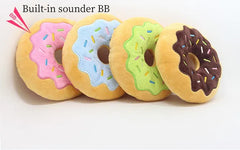 Dog Donut Plush Squeaky Toy | Soft Chew Sound Toy for Puppies & Small Dogs