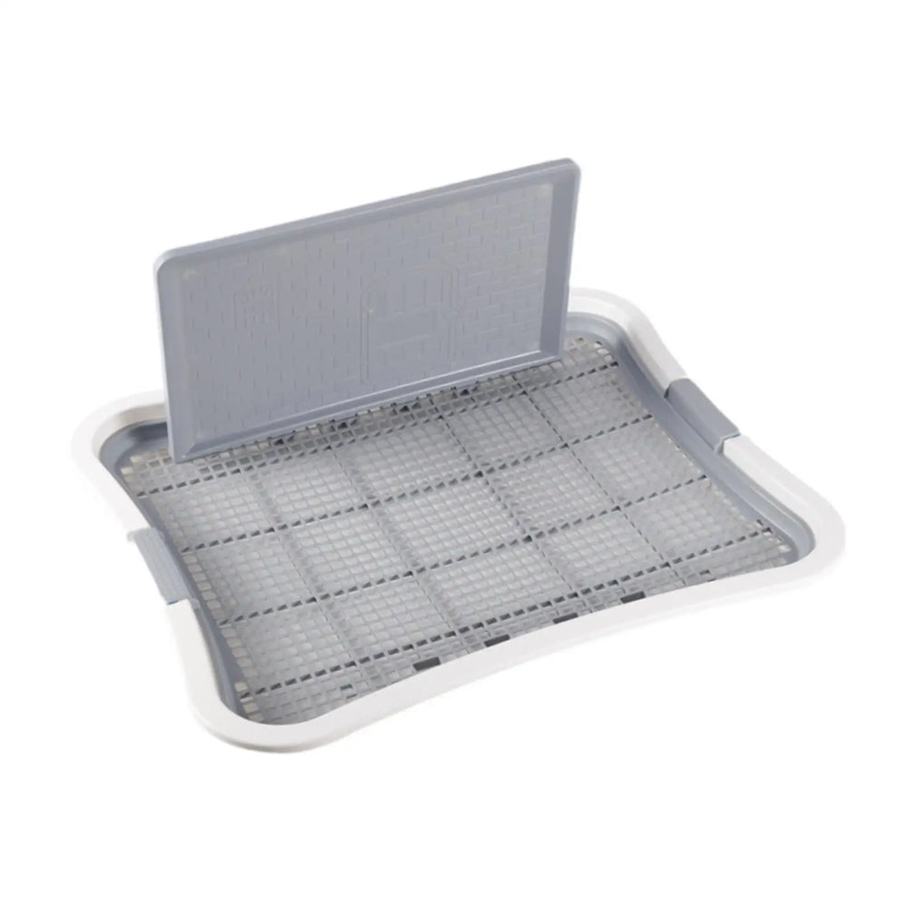 Dog Potty Tray with Post - Indoor Training Toilet for Dogs & Cats