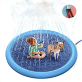 Dog Splash Pad - Inflatable Spray Mat Outdoor Cooling Pool for Pets