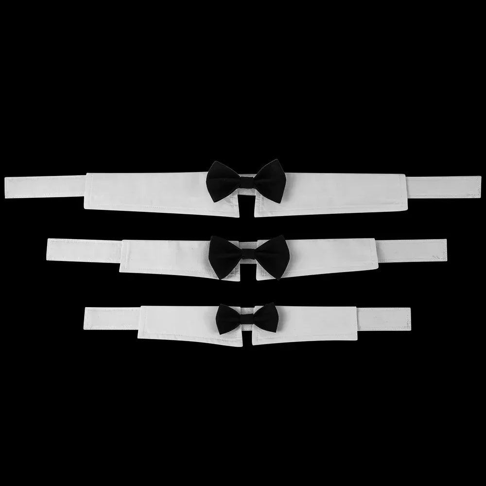 Dog Tuxedo Bow Tie - Adjustable Formal Collar for Weddings & Photos