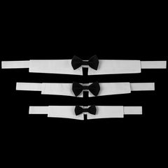 Dog Tuxedo Bow Tie - Adjustable Formal Collar for Weddings & Photos