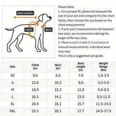 Dog Winter Coat Vest - Padded Jacket for Small Dogs & Cats