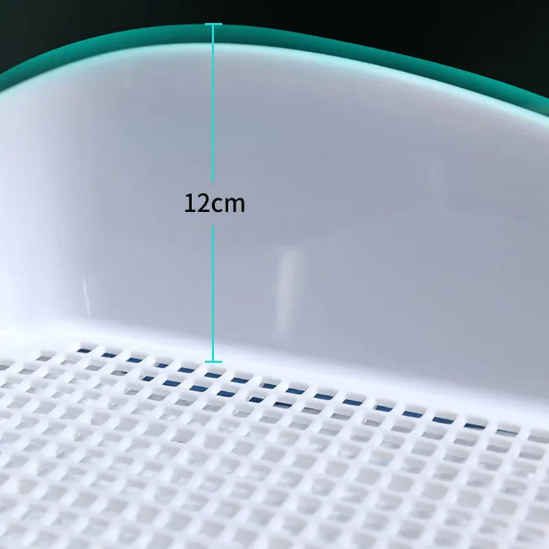 Double Layer Dog Toilet with Pee Post - Indoor Potty Training Tray for Dogs