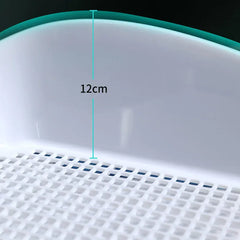 Double Layer Dog Toilet with Pee Post - Indoor Potty Training Tray for Dogs