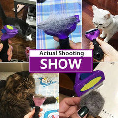 Dual-Sided Pet Grooming Brush - Hair Removal Comb for Cats & Dogs