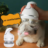 Electric Pet Massager - USB Charging Head & Body Massage for Dogs Cats Stress Relief