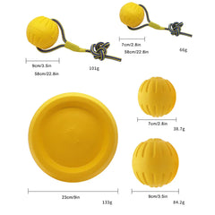 EVA Dog Ring Toy - Floating Chew Resistant Flyer & Puller