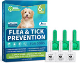 Flea and Tick Prevention Drops for Small Dogs – 6-Month Supply, Topical Treatment for Dogs 5-22 lbs