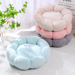 Flower Soft Pet Bed - Winter Warm Cat Dog Cushion Breathable Thicken Mat