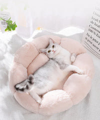Flower Soft Pet Bed - Winter Warm Cat Dog Cushion Breathable Thicken Mat