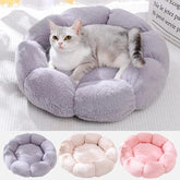 Flower Soft Pet Bed - Winter Warm Cat Dog Cushion Breathable Thicken Mat