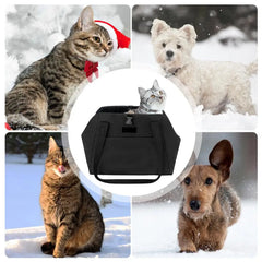 Heated Dog Carrier - USB Warming Pet Shoulder Bag for Small Dogs & Cats