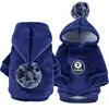 Hooded Velvet Dog Sweater - Cartoon Two-Leg Pet Jacket for All Seasons