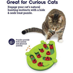 Interactive Cat Treat Puzzle - Food Dispensing Toy Mental Stimulation Game