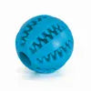 Interactive Rubber Dog Ball - Food Dispensing Chew Toy for Teeth Cleaning