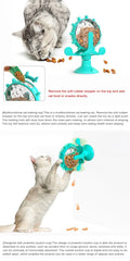 Interactive Treat Dispenser - Slow Feeder Puzzle Toy for Cats Small Dogs IQ