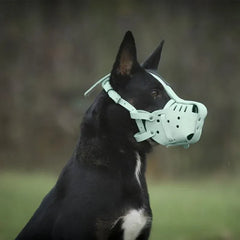 Kangdarpet Leather Dog Muzzle - Bite-Proof Training Cage for Large Breeds