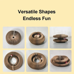 Kitty Kurlz Accordion Cat Toy - Magic Organ Scratcher with Bell Balls