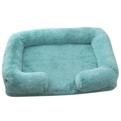 Large Orthopedic Dog Bed – Thickened Plush Pet Sofa with Removable Pad
