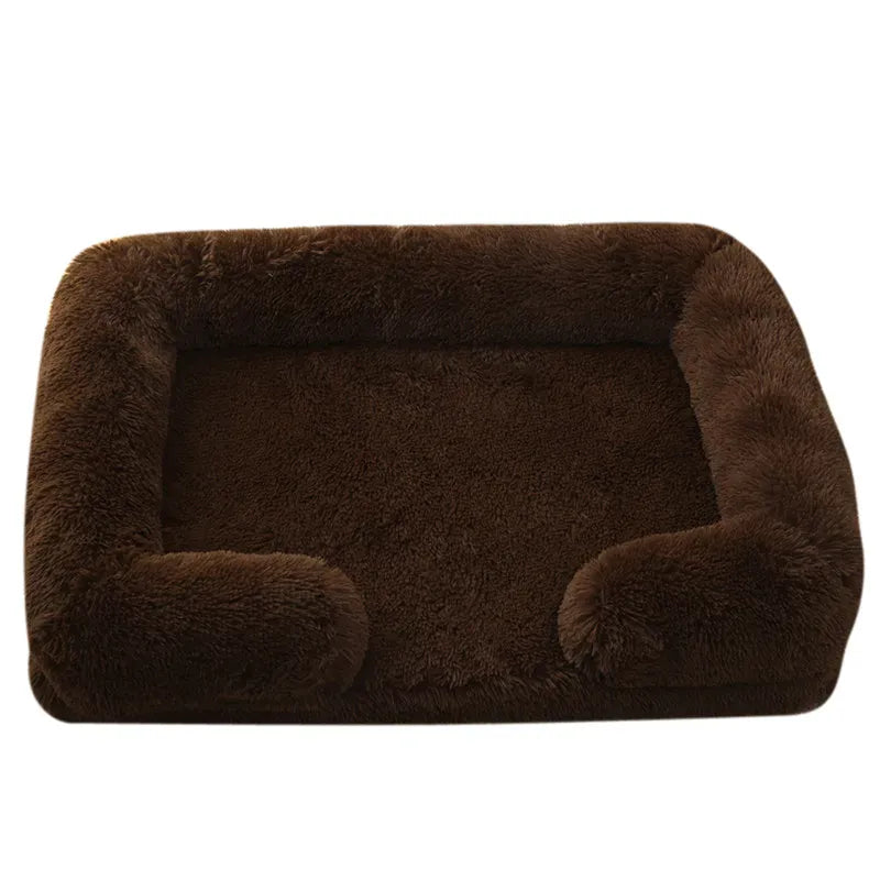 Large Orthopedic Dog Bed – Thickened Plush Pet Sofa with Removable Pad