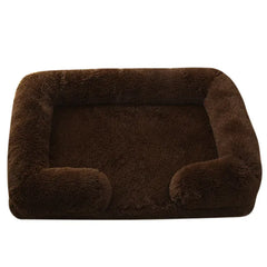Large Orthopedic Dog Bed – Thickened Plush Pet Sofa with Removable Pad