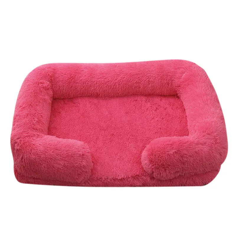 Large Orthopedic Dog Bed – Thickened Plush Pet Sofa with Removable Pad