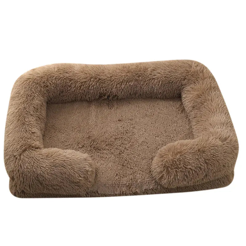 Large Orthopedic Dog Bed – Thickened Plush Pet Sofa with Removable Pad