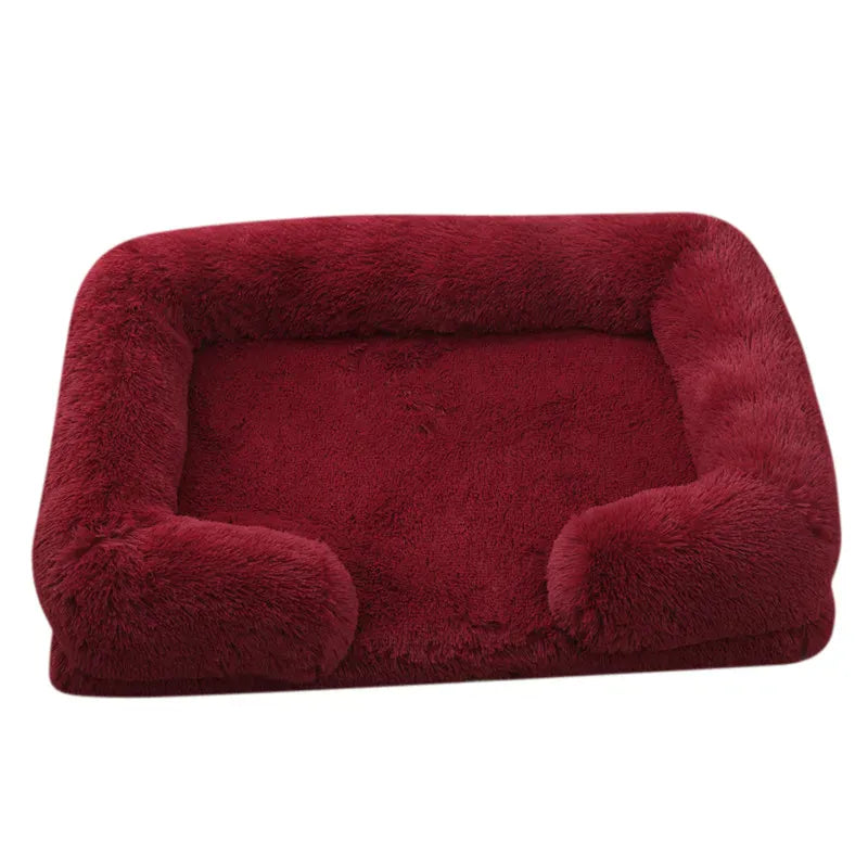 Large Orthopedic Dog Bed – Thickened Plush Pet Sofa with Removable Pad