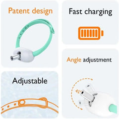 LED Cat Collar with Laser - Automatic Pet Safety Light with Interactive Toy