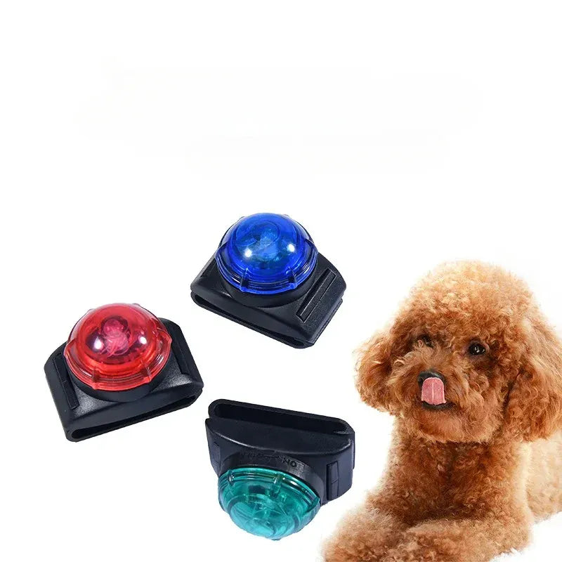 LED Luminous Safety Pendant - Night Visibility Pet Light for Collars