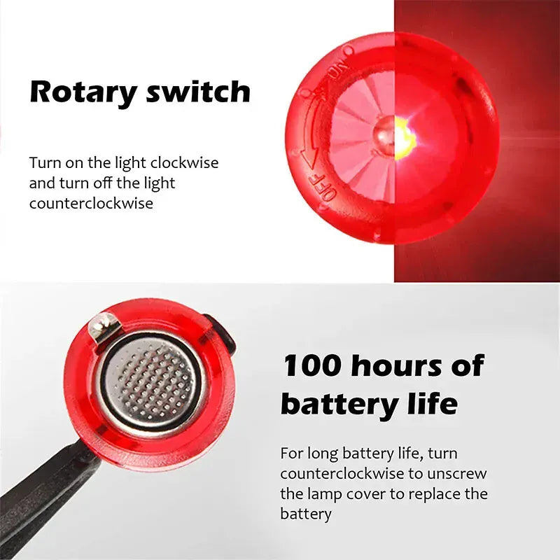 LED Luminous Safety Pendant - Night Visibility Pet Light for Collars