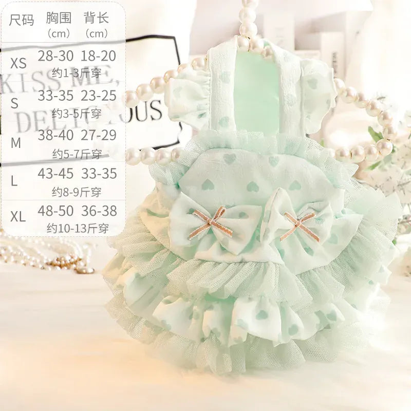 Lolita Pet Tutu Skirt – Thin Strapped Princess Dress for Small Dogs & Cats