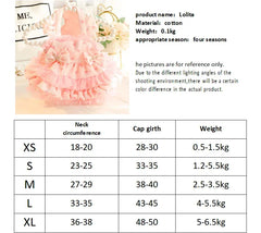 Lolita Pet Tutu Skirt – Thin Strapped Princess Dress for Small Dogs & Cats