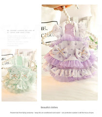 Lolita Pet Tutu Skirt – Thin Strapped Princess Dress for Small Dogs & Cats