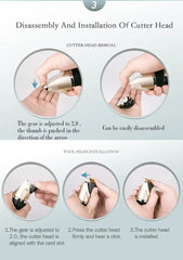 Low-Noise Dog Clippers - Rechargeable Pet Grooming Kit with 4 Guide Combs