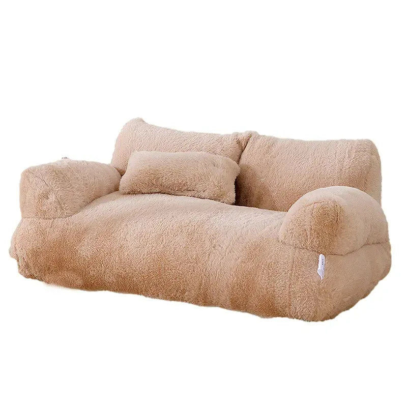 Luxury Cat Bed Sofa – Winter Warm Plush Pet Nest for Small Dogs & Cats
