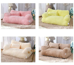 Luxury Cat Bed Sofa – Winter Warm Plush Pet Nest for Small Dogs & Cats