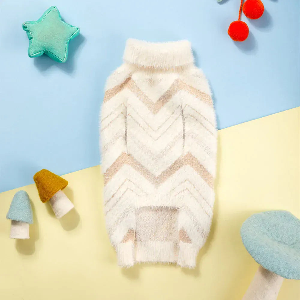 Luxury Dog Sweater - Thick Warm Removable Apparel for Small & Medium Dogs