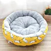 Luxury Plush Dog Bed - High-Loft Round Cushion with Removable Cover